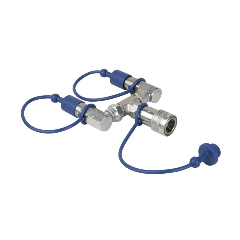 Showtec 61023 CO₂ 3/8 Q-Lock 2-way Combiner